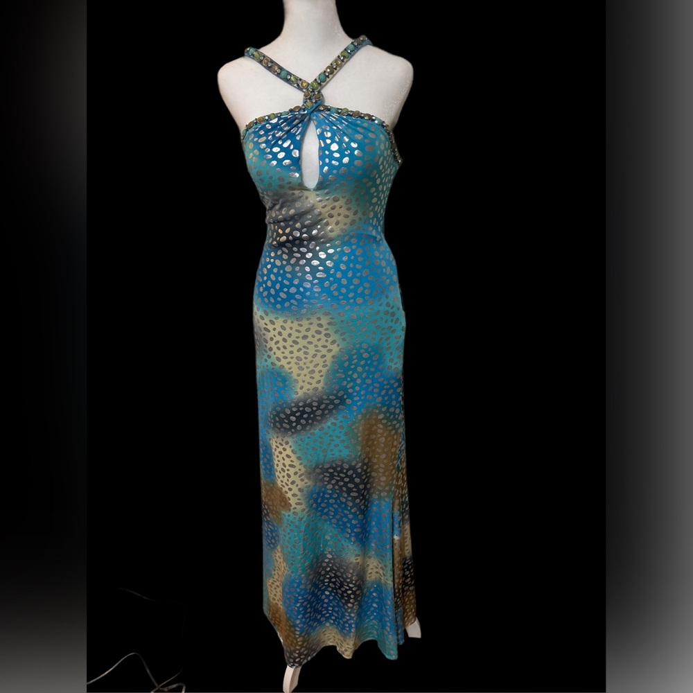 Beautiful Beaded La Femme Evening Dress LNC